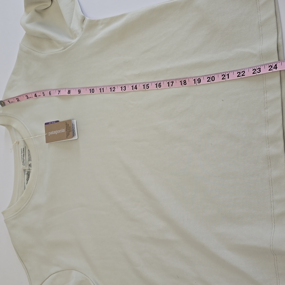 NWT Patagonia Women's Regen Organic Cotton Essential Pullover Beige Size Medium - Picture 12 of 17